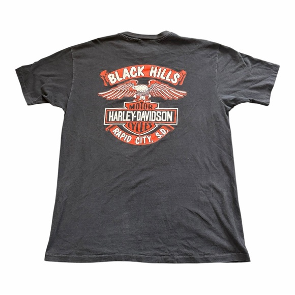 Vintage 1991 Harley-Davidson Black Hills Rally Surges T Shirt Single Stitch Tee - Picture 2 of 7